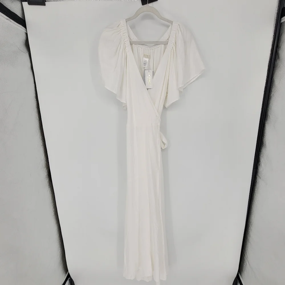 L*Space Cream Off-Shoulder High Low Dress - Picture 3 of 8
